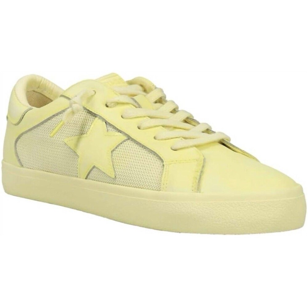 NWT Vintage Havana Magma  Leather Mesh Star Sneakers Yellow Size 9